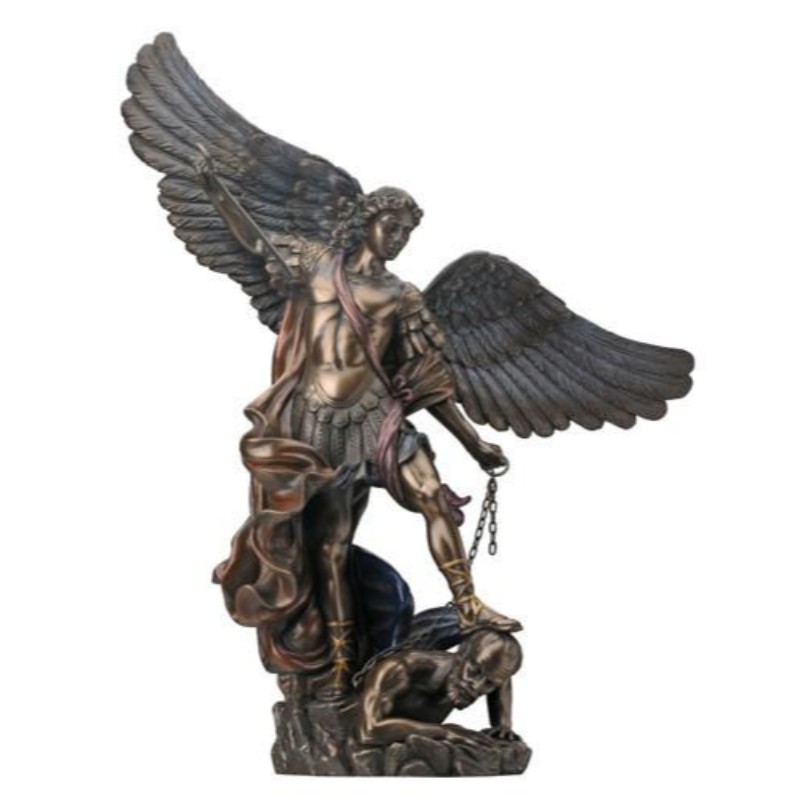 47 inch large saint michael the archangel resin statue figurine