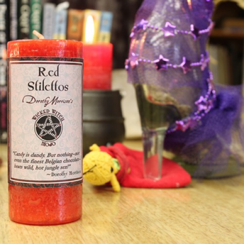 Dorothy Morrison Red Stilettos Wicked Witch Mojo Candle WWRST 