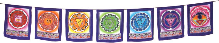 Chakra Garden Prayer  Flags   