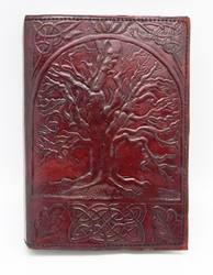 Leather Embossed Tree of Life Journal 5 x 7"  
