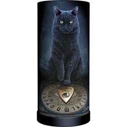 Nemesis Now Lisa Parker Round Lamp His Masters Voice Nemesis Now Lisa Parker Round Lamp His Masters Voice, black cat ouija board, black cat familiar