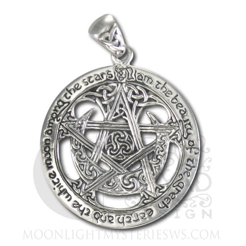 DD Vermeil Cut Out Moon Pentacle Pendant ペンダントトップ SILVER ...