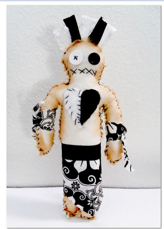 Creepy Killer Bunny Doll with Weapons - Creepy Doll - Magnet