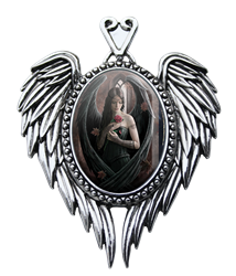 Anne Stokes Angel Rose Cameo Pendant  Anne Stokes Angel Rose Cameo Pendant 
