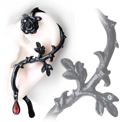 Rose of Passion (single) Earring Cuff 