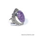 Size 8- Sterling Silver Charoite Ring by Sarda - prm-101