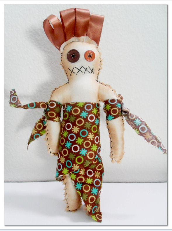 brown voodoo doll