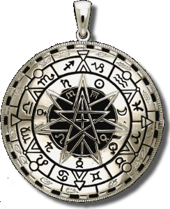 Magick Circle Mandala , (Nebula) Medallion Pendant #MC-MAGCIR